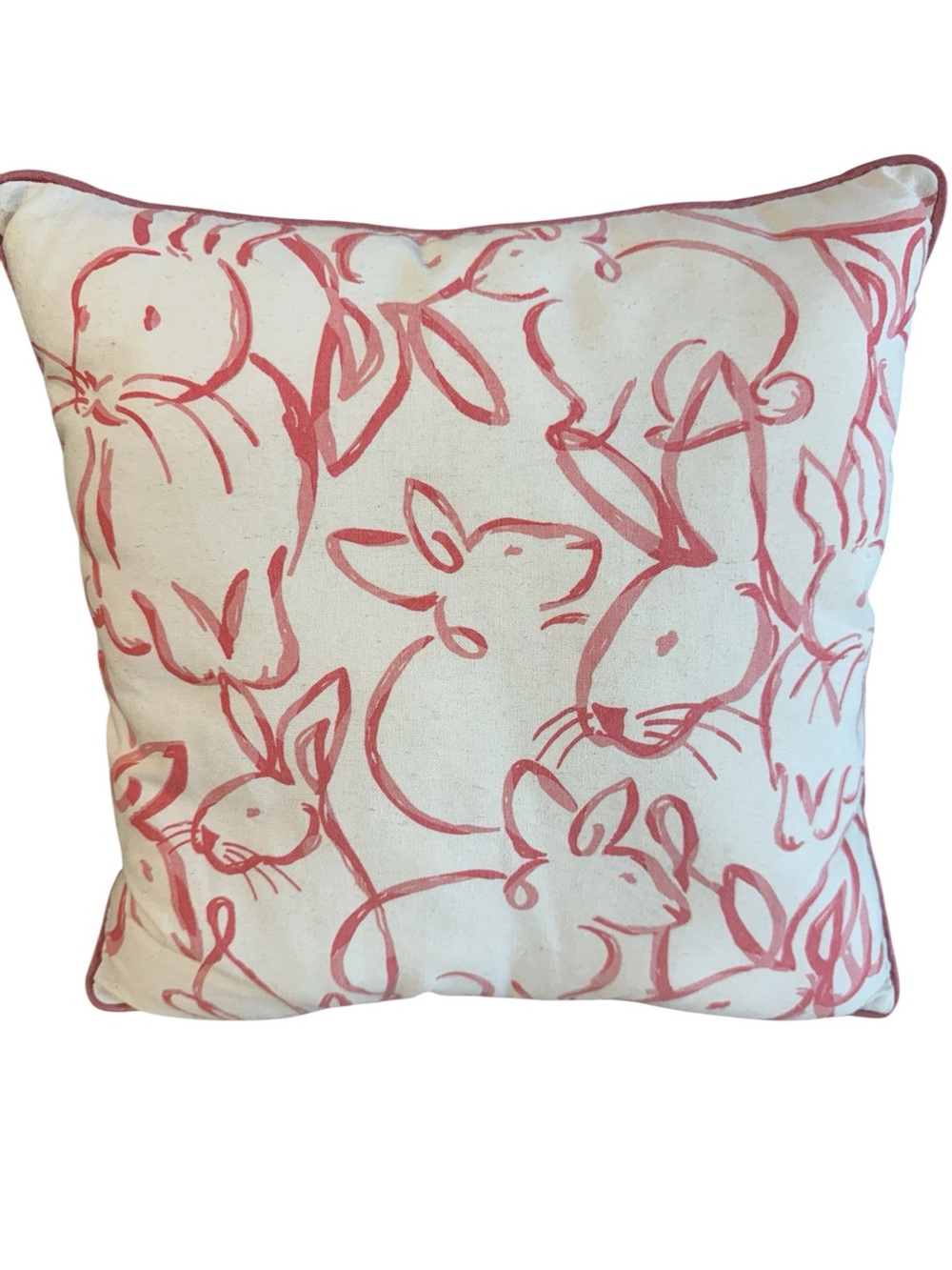 Bunny rabbit accent pillow